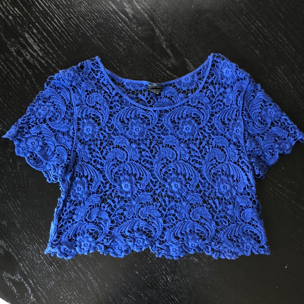 Lace overlay top
